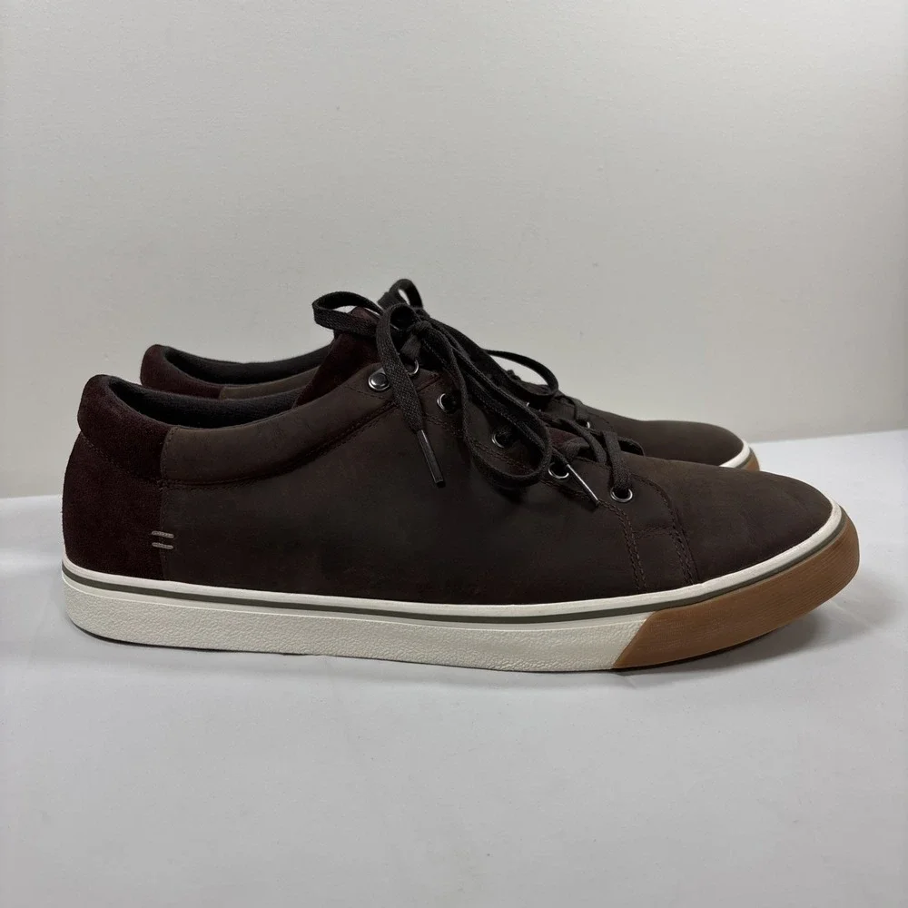 UGG Brock II Men's 13 Waterproof Sneakers Grizzly Brown Leather Suede 1098549